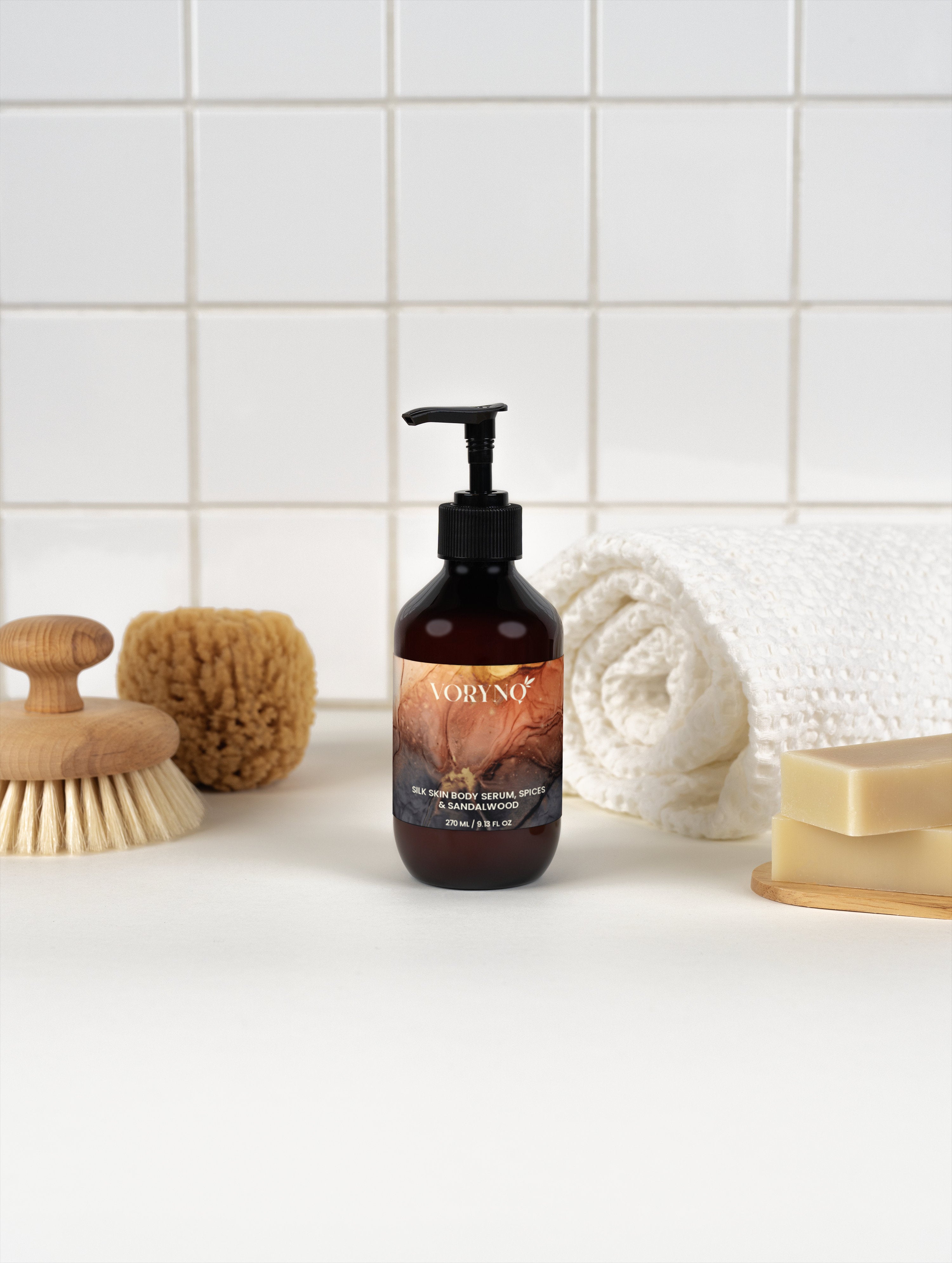Silk Skin Body Serum, Spices & Sandalwood